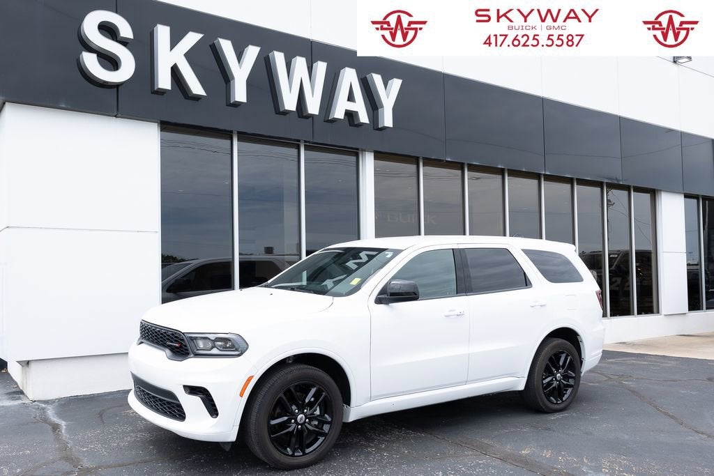 2024 Dodge Durango GT AWD in White — front three-quarter view