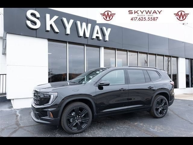 2026 GMC Acadia Elevation in Ebony Twilight Metallic — front three-quarter view