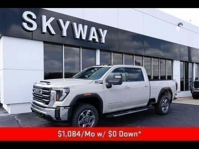 2026 GMC Sierra 2500 HD SLE in Coastal Dune — front three-quarter view