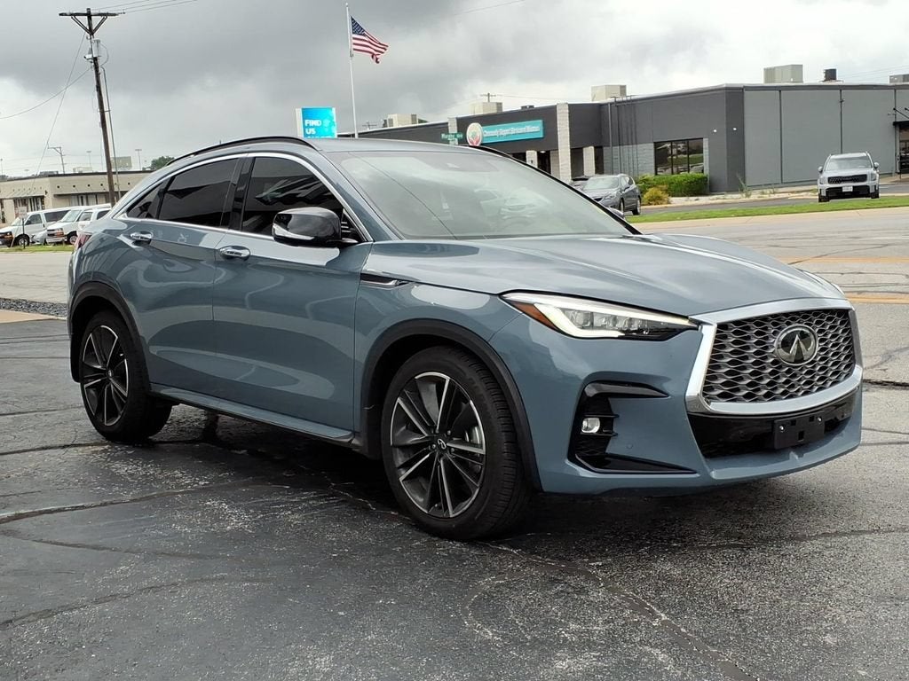 2022 INFINITI QX55 — rear three-quarter view