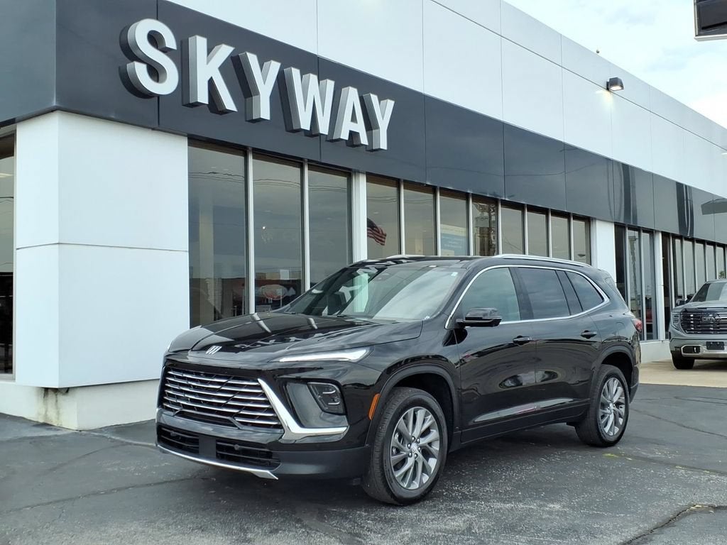 2026 Buick Enclave Preferred in Ebony Twilight Metallic — front three-quarter view