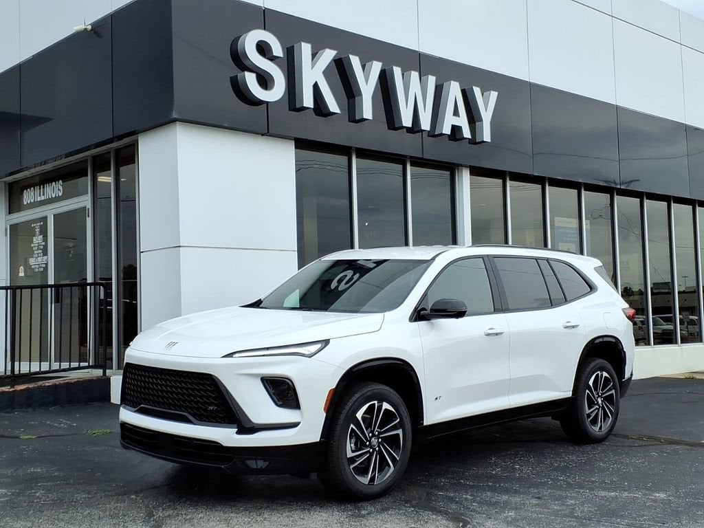 2026 Buick Enclave Sport Touring in Summit White — front three-quarter view