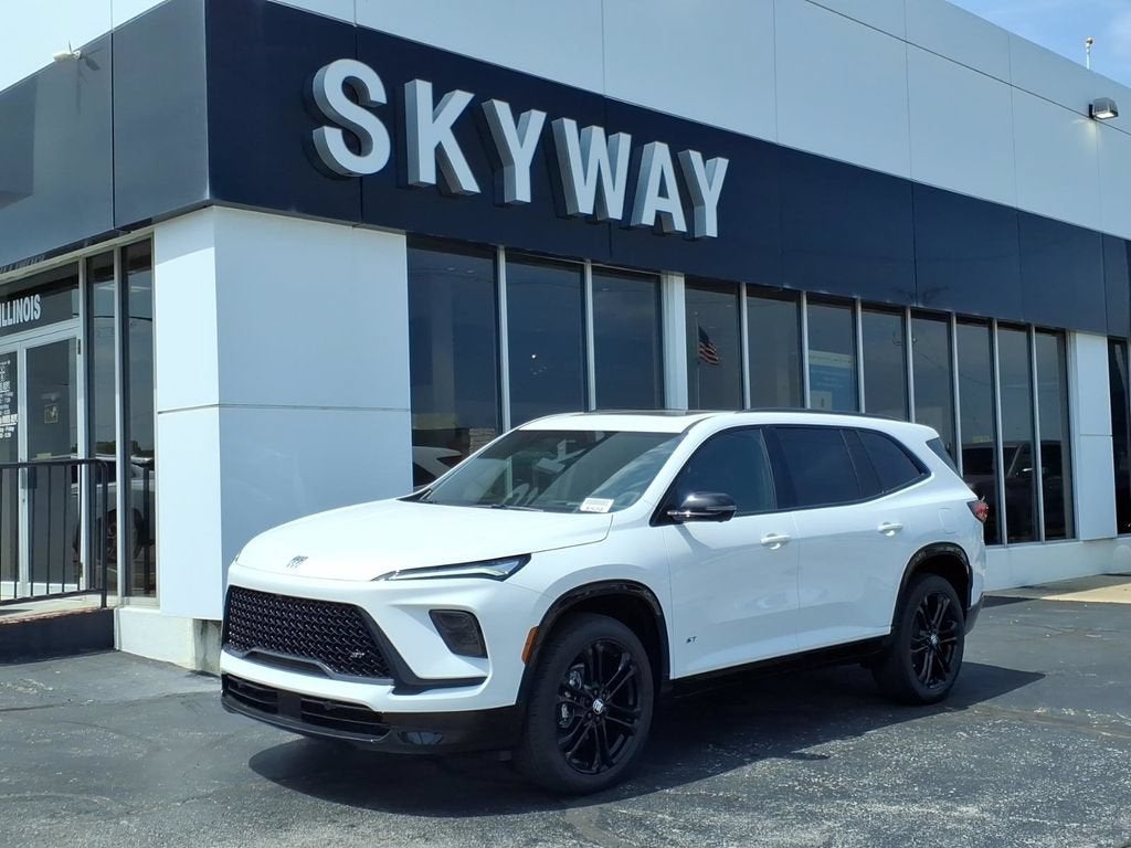 2026 Buick Enclave Sport Touring in Summit White — front three-quarter view