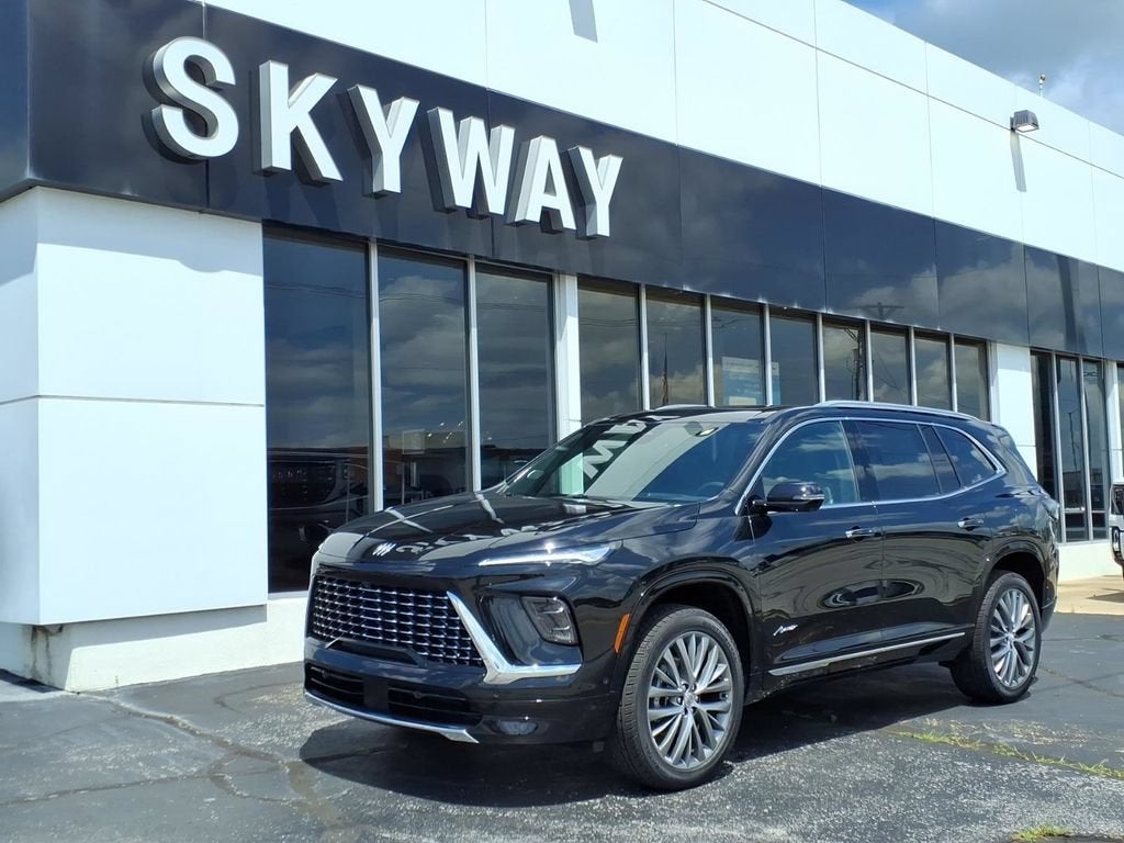 2026 Buick Enclave Avenir in Ebony Twilight Metallic — front three-quarter view