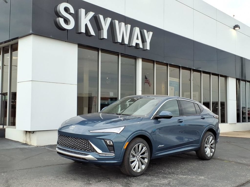 2026 Buick Envista Avenir in Ocean Blue Metallic — front three-quarter view