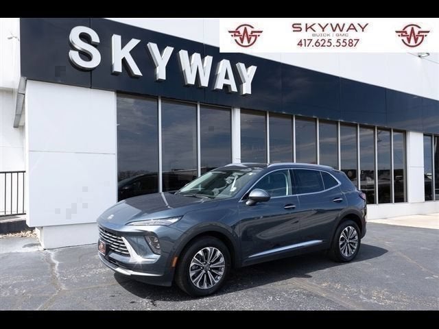 2026 Buick Envision Preferred in Quartz Blue Metallic — front three-quarter view