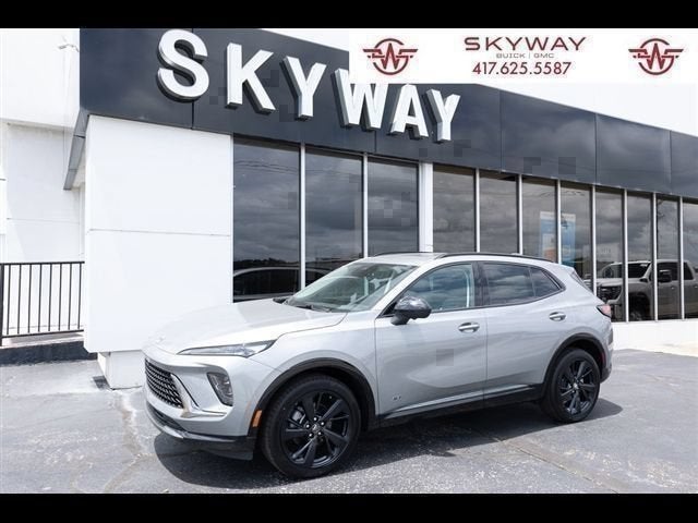 2026 Buick Envision Sport Touring in Moonstone Gray Metallic — front three-quarter view