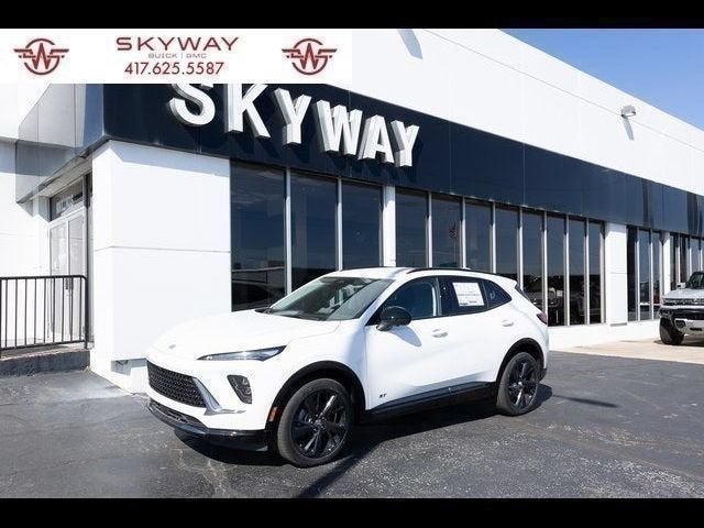 2026 Buick Envision Sport Touring in Summit White — front three-quarter view