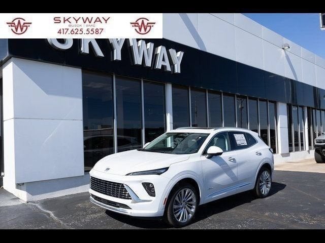 2026 Buick Envision Avenir in Iridescent White Tricoat — front three-quarter view