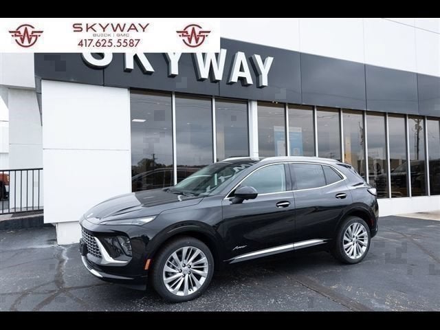 2026 Buick Envision Avenir in Ebony Twilight Metallic — front three-quarter view