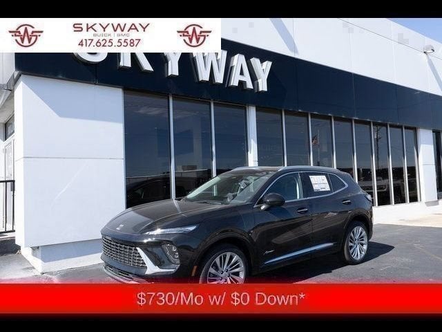 2026 Buick Envision Avenir in Ebony Twilight Metallic — front three-quarter view